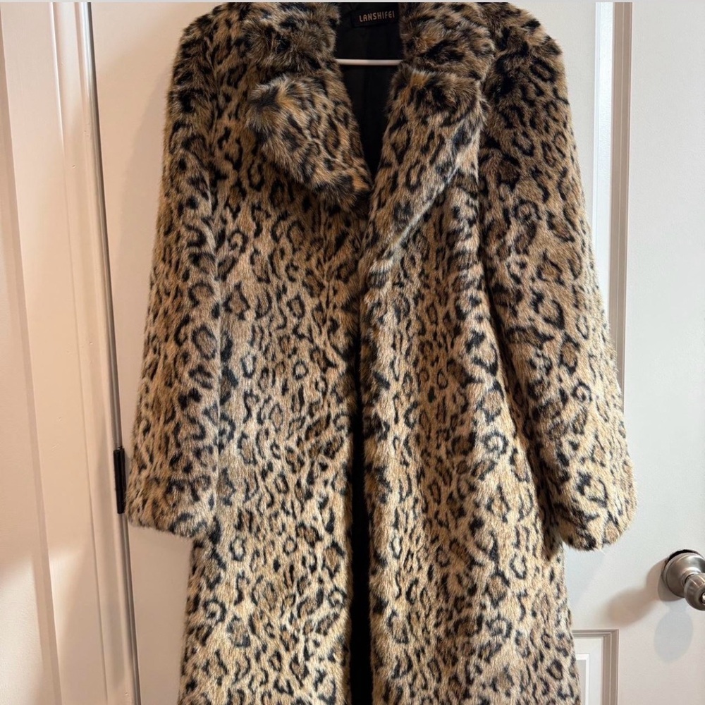 Leopard Faux Fur Coat